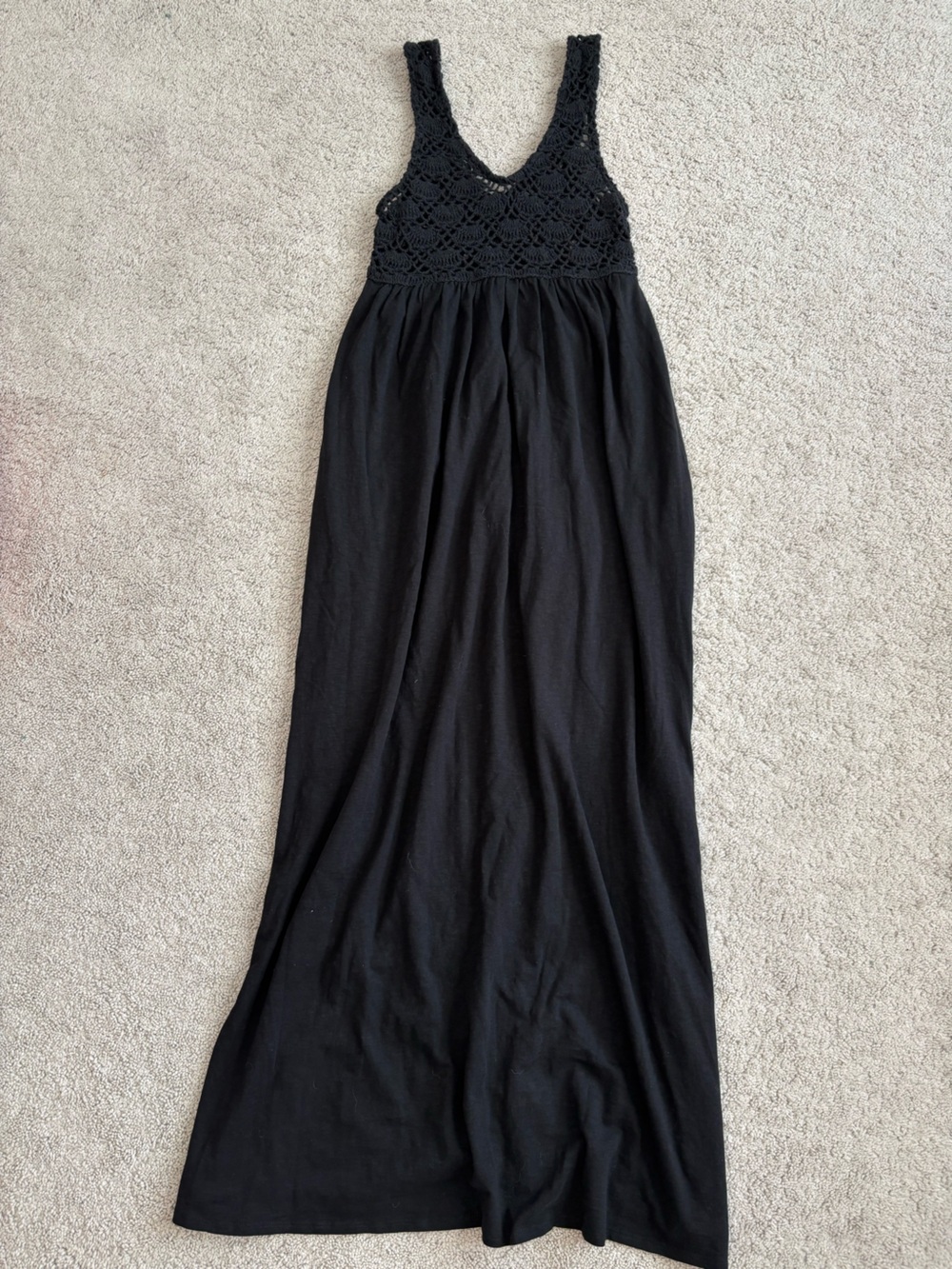 aerie Black Maxi Dress XS NWT